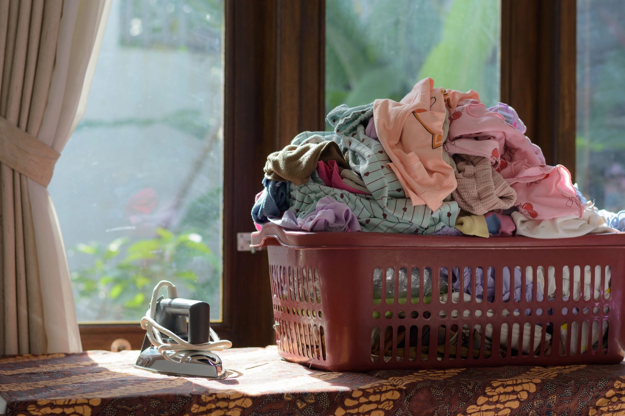 Folded clothing ready for responsible textile recovery